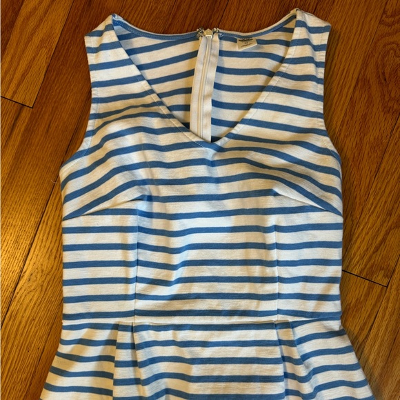 Old Navy | Fit & Flare Sleeveless Striped Dress | Blue and White | Size XS - Picture 2 of 7